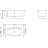 Акриловая ванна BELBAGNO BB400-1700-800