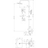 Душевая система 300x200 мм BELBAGNO ACQUA ACQUA-VSCM-CRM
