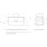 Тумба Rovere Nebrasca Nature 100 см BELBAGNO KRAFT KRAFT100RNN-KEPMNO-1084-H301-SET