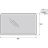 Зеркало 50x80 см BELBAGNO MARINO SPC-MAR-500-800-LED-TCH